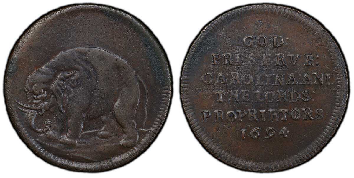 carolina cent colonial coin