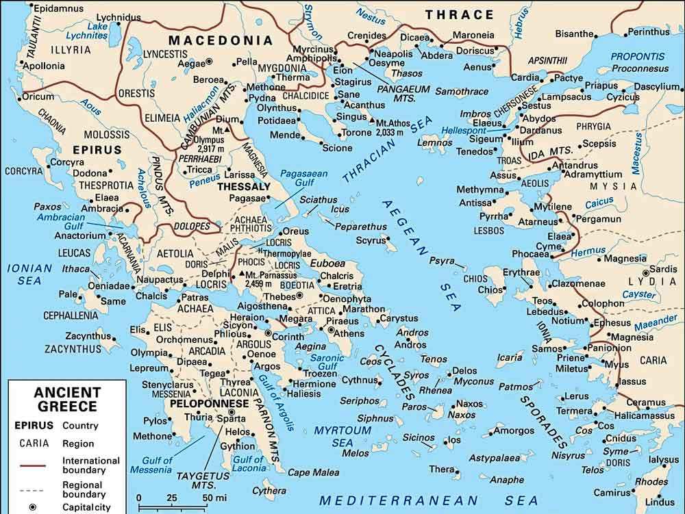 map ancient greece