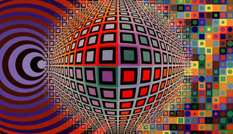 mind bending optical illusion art by victor vasarely